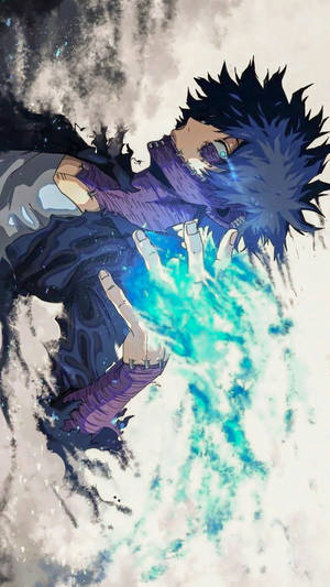 Blue Flames Dabi My Hero Academia Iphone Wallpaper