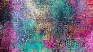 Blue Fractal Mountain Range Wallpaper