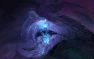 Blue Galaxy Nebula Wallpaper