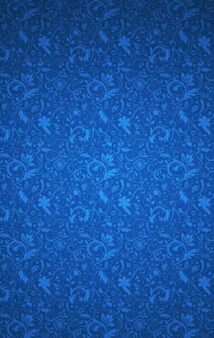 Blue Girly Dark Flower Wallpaper