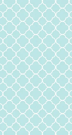 Blue Girly Wall Pattern Wallpaper
