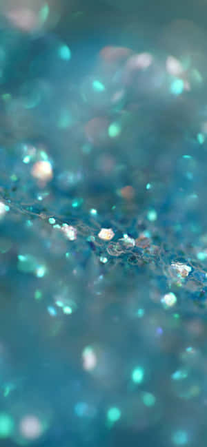 Blue Green Aesthetic Gem Glitters Wallpaper
