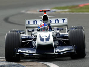 Blue Helmet In Williams Car Wallpaper