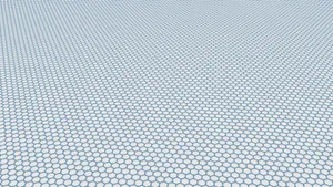 Blue Hexagon Mesh Wallpaper