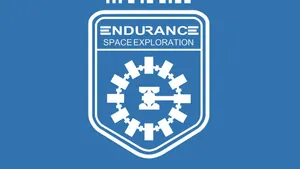 Blue Interstellar Endurance Logo Wallpaper