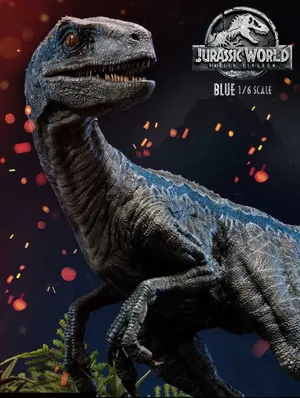 Blue Jurassic World Poster Wallpaper