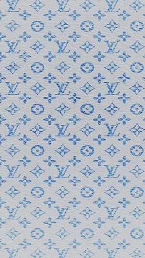 Blue Leather Louis Vuitton Phone Wallpaper