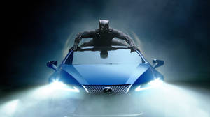 Blue Lexus Black Panther Car Wallpaper