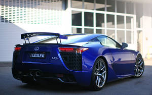 Blue Lexus Lfa Rear Wallpaper