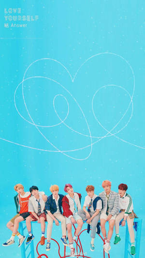 Blue Love Yourself Lockscreen Bts Wallpaper