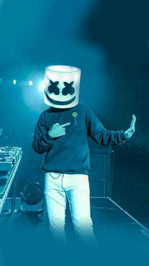 Blue Marshmello Hd Iphone Wallpaper