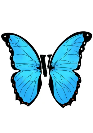 Blue Morpho Butterfly Vlone Pfp Wallpaper