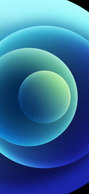 Blue Orbs Iphone 12 Wallpaper