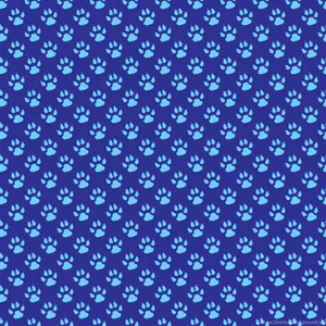 Blue Paw Print Patterns Wallpaper
