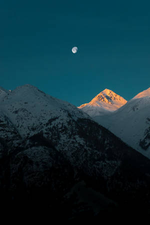 Blue Sky For Mountain Iphone Background Wallpaper