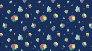 Blue Texture Gems Wallpaper