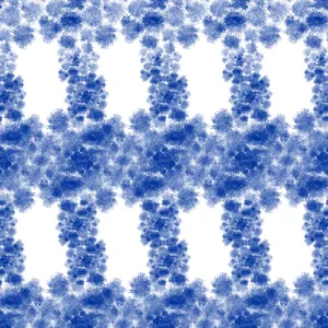 Blue Tie Dye White Pattern Flower Design Wallpaper