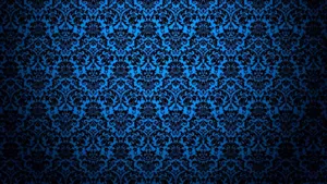 Blue Vintage Abstract Pattern Wallpaper