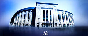 Blue Yankee Stadium Facade Fanart Wallpaper