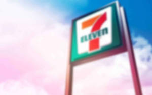 Blurred 7 Eleven Signage Wallpaper