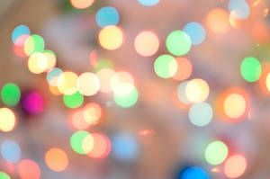 Blurry Lights For Colorful Background Wallpaper