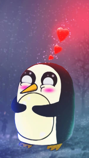 Blushing Gunter Adventure Time Wallpaper