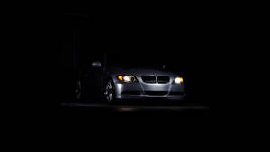 Bmw Black Beauty In Moonlight Wallpaper