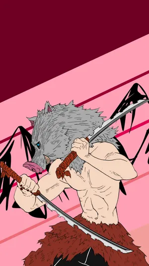 Boar-headed Swordsman Inosuke Wallpaper
