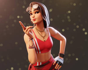 Boardwalk Ruby Fortnite Cool Pose Wallpaper