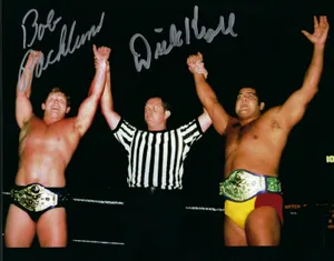 Bob Backlund And Billy Graham Signed Autograph Wallpaper