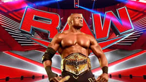 Bobby Lashley With Golden Wwe Champion Belt Wallpaper
