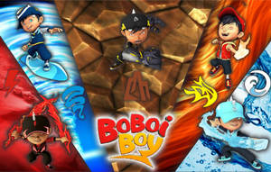 Boboiboy Elemental Forms Poster Wallpaper