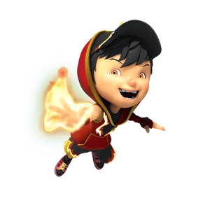 Boboiboy Fireball Power Wallpaper