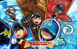 Boboiboy Five Elements Poster Wallpaper