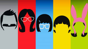 Bobs Burgers Colorful Stripes Wallpaper