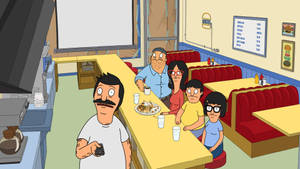 Bobs Burgers Watching Tv Wallpaper