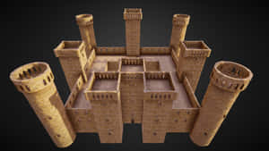 Bodiam Castle Model Overview Wallpaper