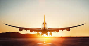 Boeing 747-400 Passenger Aircraft Taking Off Wallpaper