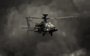 Boeing Ah-64 Apache Cool Helicopter Dark Smoke Wallpaper