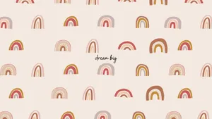 Boho Rainbow Dream Big Wallpaper