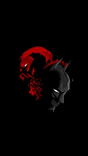 Bold Red And Black Anime Art Wallpaper