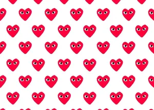 Bold Red Logo Of Cdg Wallpaper