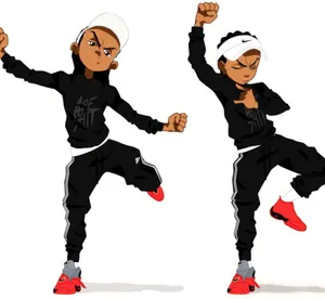 Boondocks Bape Animated Fanart Wallpaper
