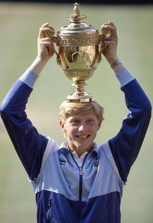 Boris Becker Wimbledon Trophy Wallpaper