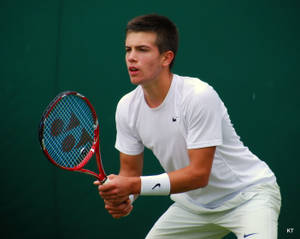 Borna Coric Leaning Forward Wallpaper