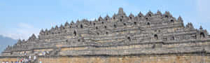 Borobudur Temple From A Distance Wallpaper