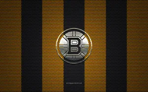 Boston Bruins Logo Yellow And Black Wallpaper