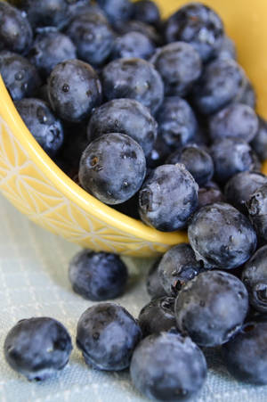 Bowl Of Ripe Huckleberry Wallpaper