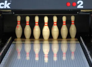 Bowling Pins Reflection Wallpaper