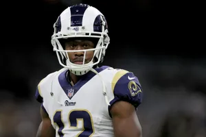 Brandin Cooks During A Game Wallpaper